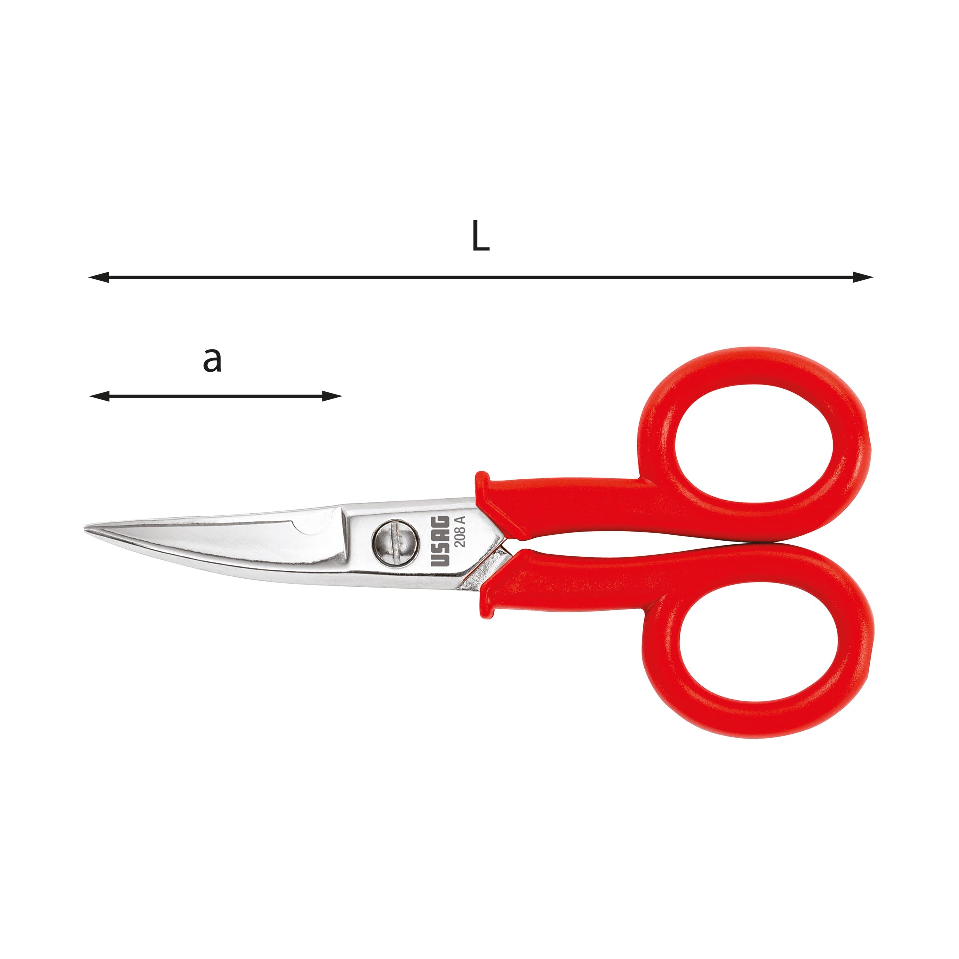208 A - ciseaux pour électriciens - Usag - U02080101 208 A - ciseaux pour électriciens - Usag - U02080101